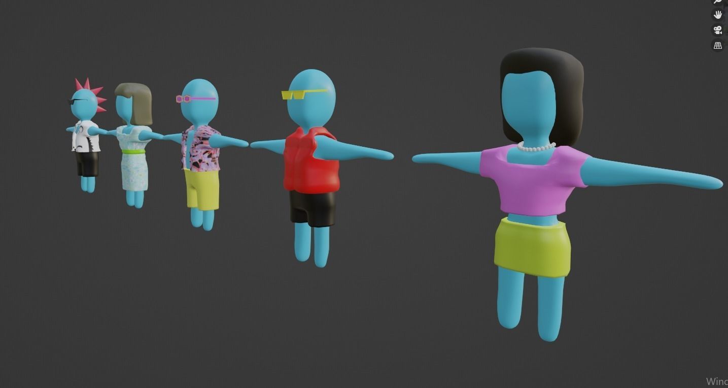 3D Game Character Asset Low-poly 3D model_7