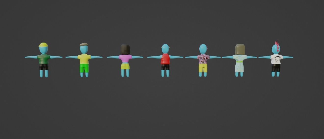 3D Game Character Asset Low-poly 3D model_3