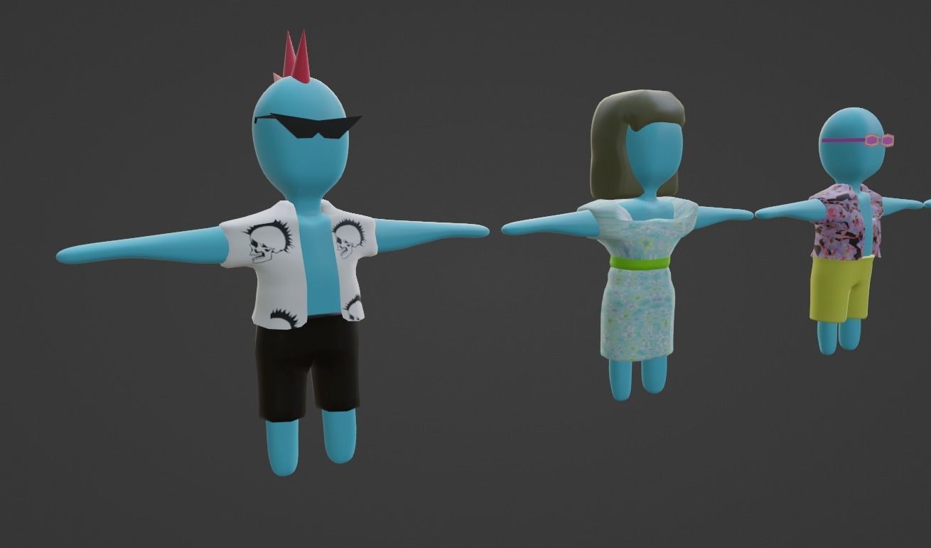 3D Game Character Asset Low-poly 3D model_4