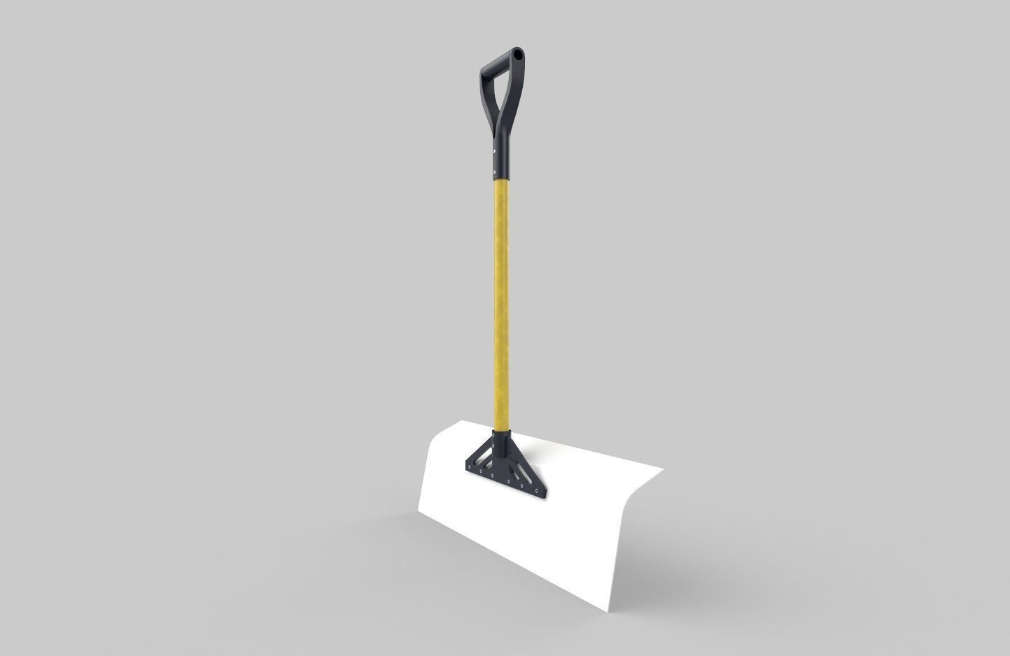 Snow Shovel 01 Low-poly 3D model_25