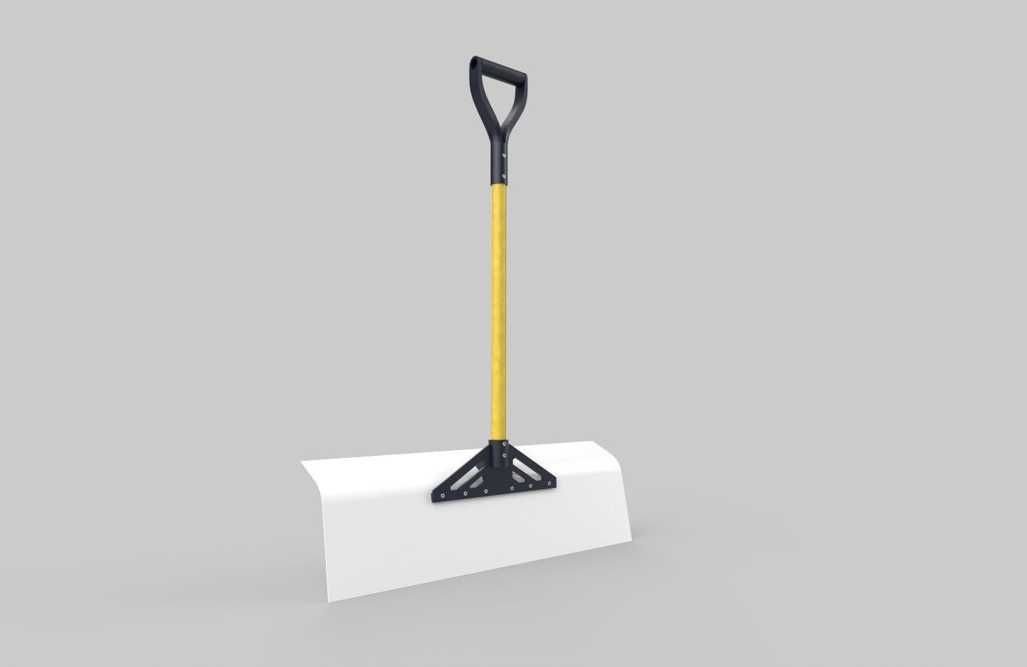 Snow Shovel 01 Low-poly 3D model_22