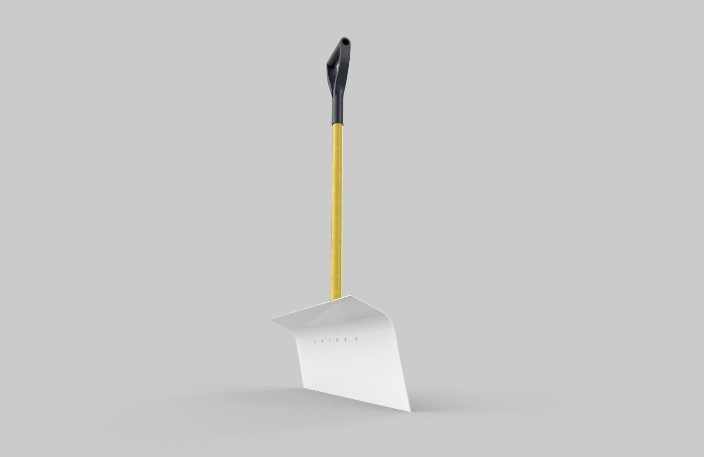 Snow Shovel 01 Low-poly 3D model_4