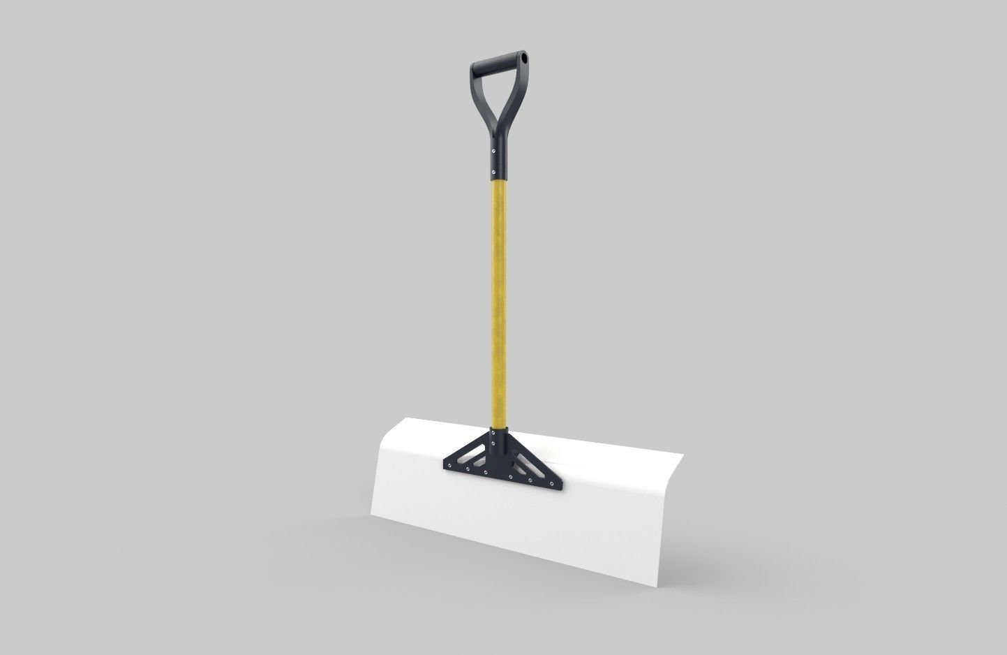 Snow Shovel 01 Low-poly 3D model_8