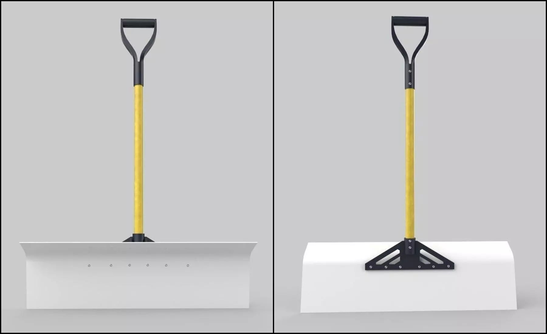 Snow Shovel 01 Low-poly 3D model_0