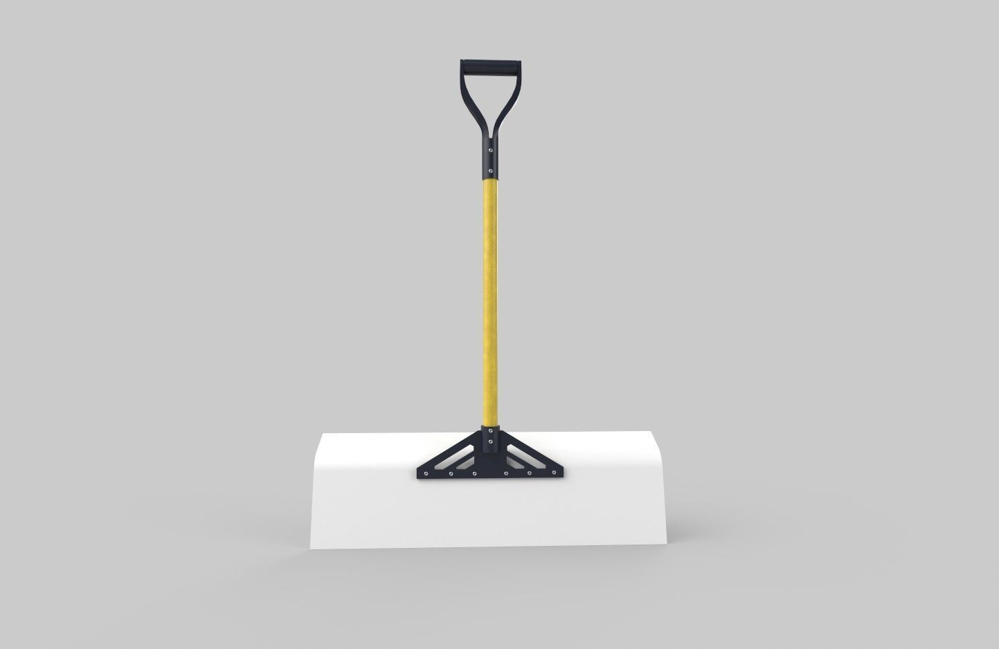 Snow Shovel 01 Low-poly 3D model_23
