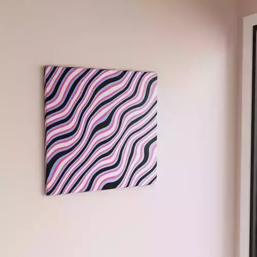 Picture 1 abstract painting hanging on wall