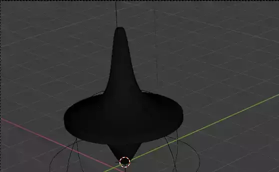 Animated spinning top