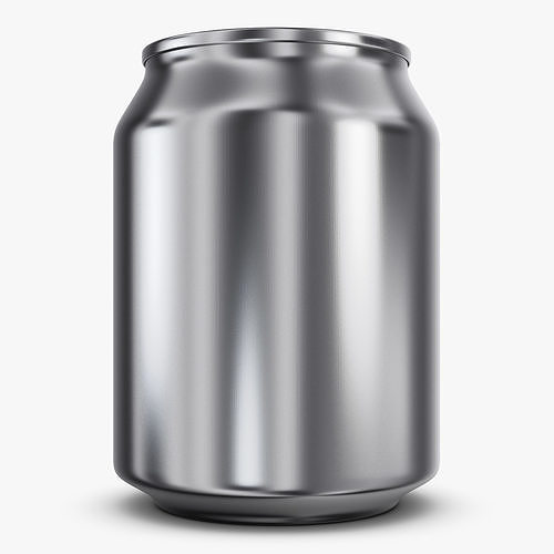 Aluminum Stubby Can 250ml v 1 3D model 2
