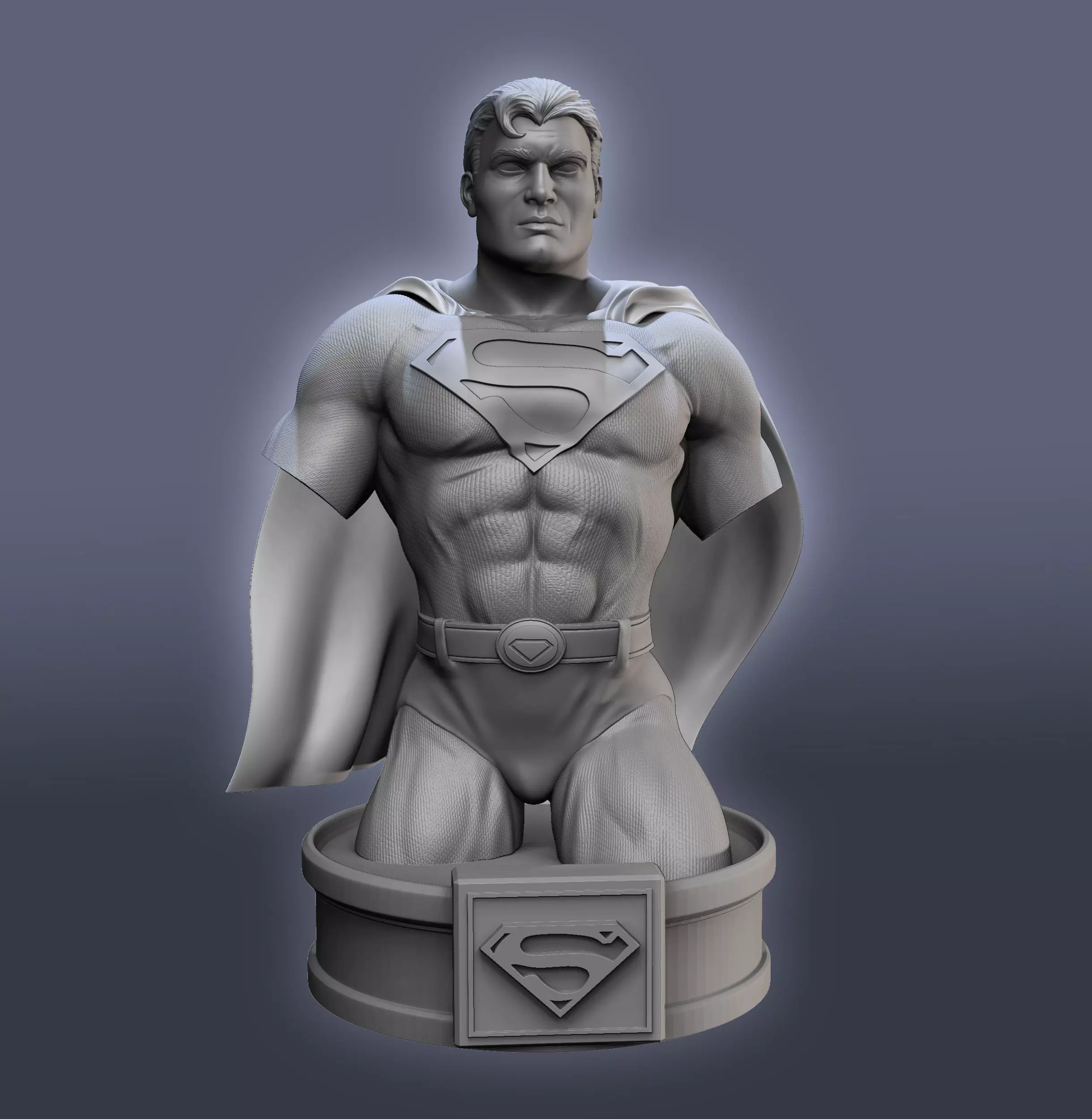 Superman Bust Free 3D print model