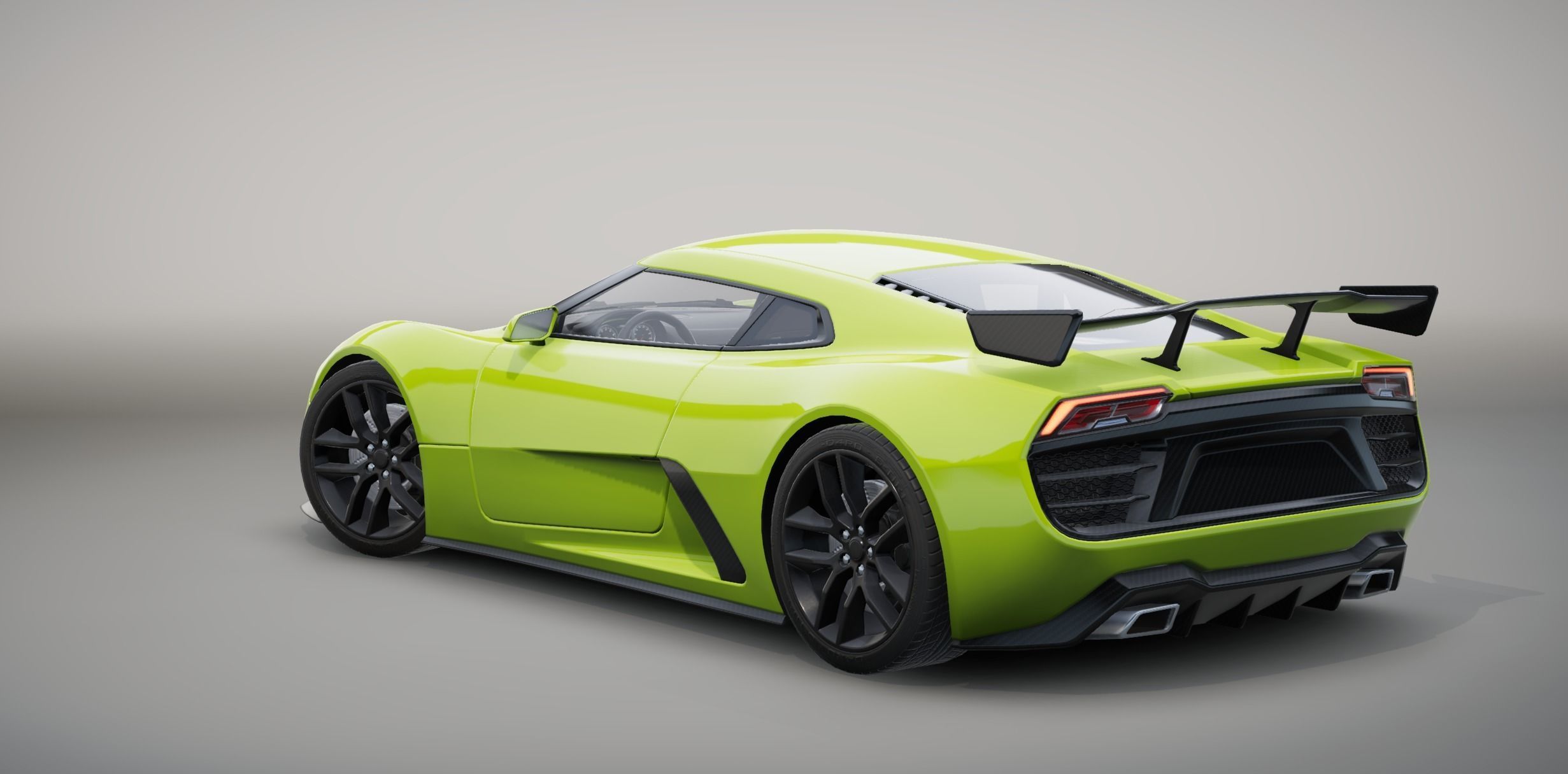 Realistic Car HD 06 Low-poly 3D model_3