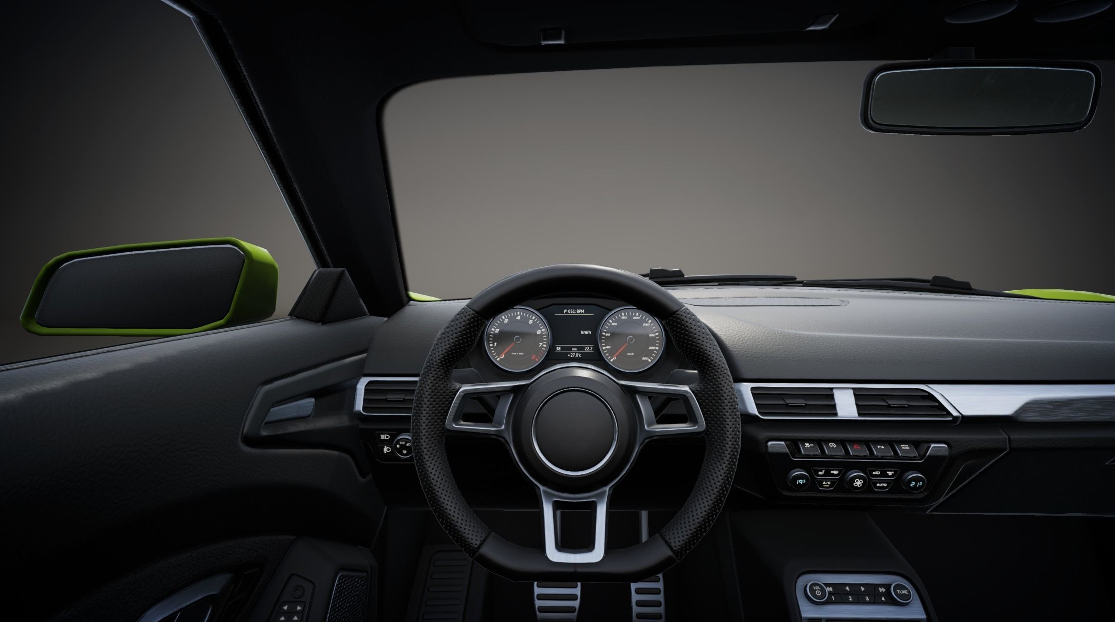 Realistic Car HD 06 Low-poly 3D model_8