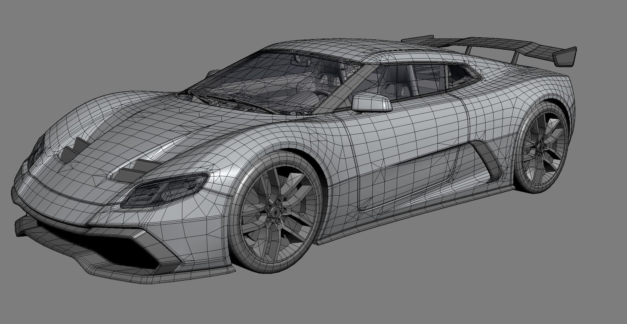 Realistic Car HD 06 Low-poly 3D model_18