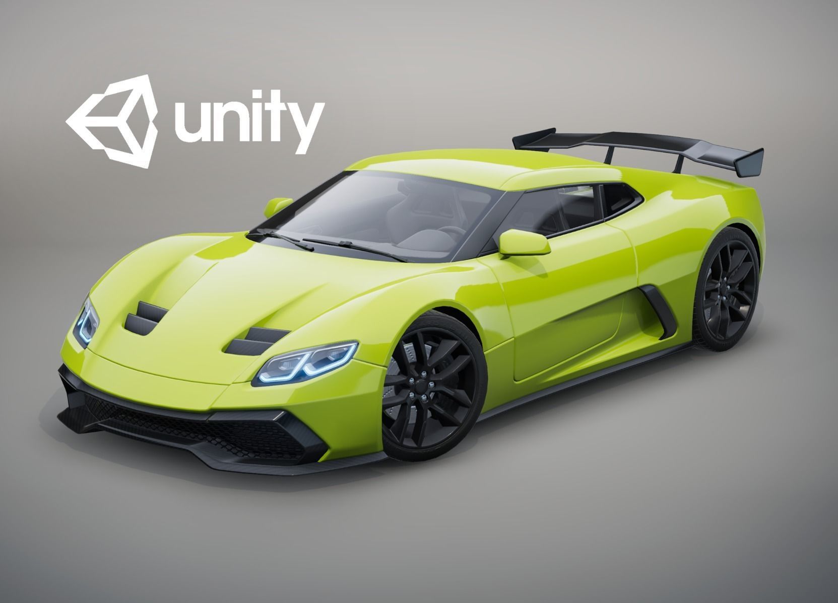 Realistic Car HD 06 Low-poly 3D model_0