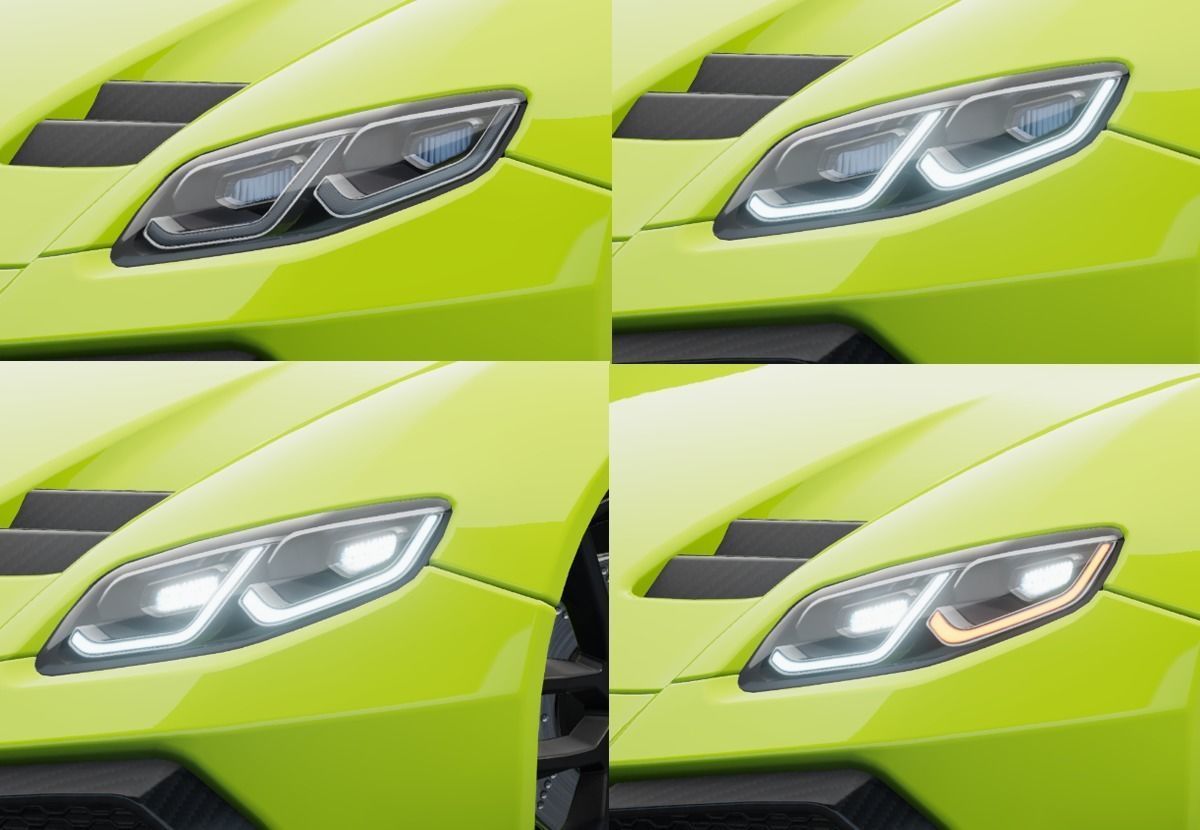 Realistic Car HD 06 Low-poly 3D model_21