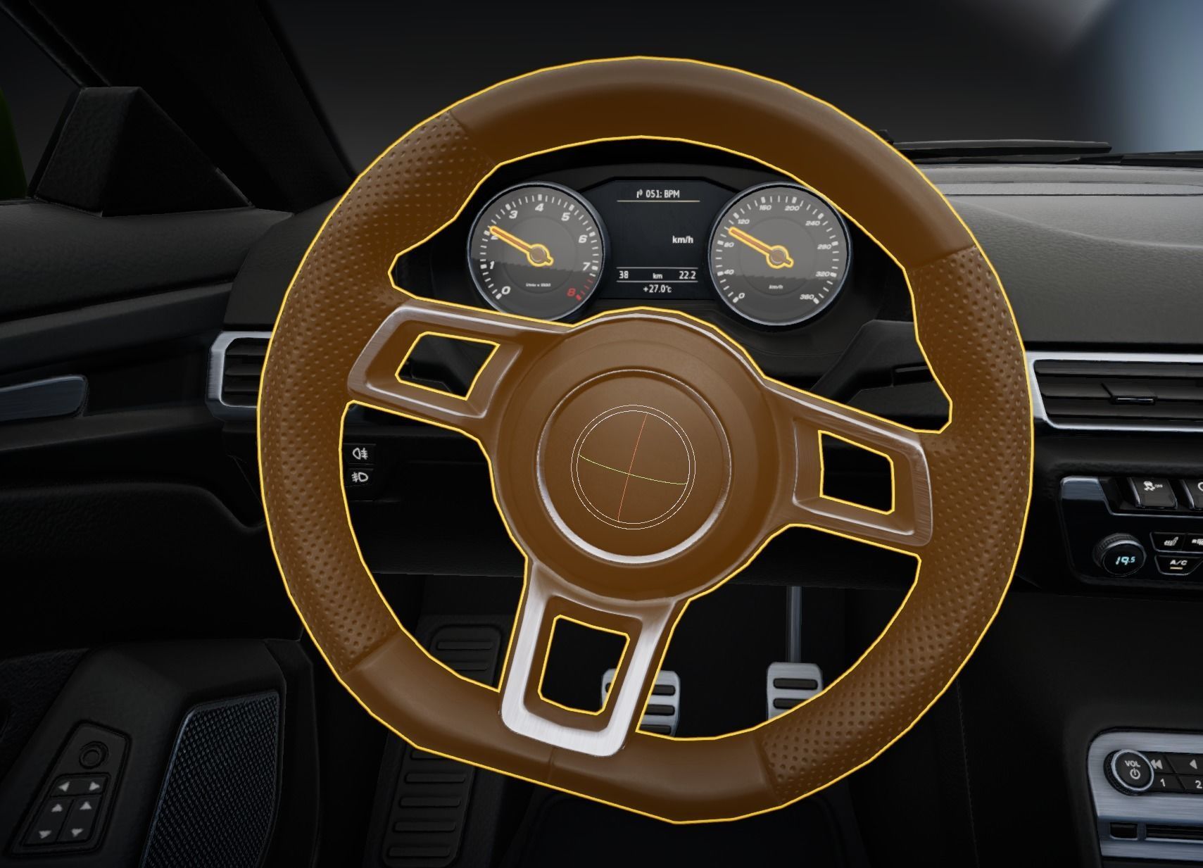 Realistic Car HD 06 Low-poly 3D model_22