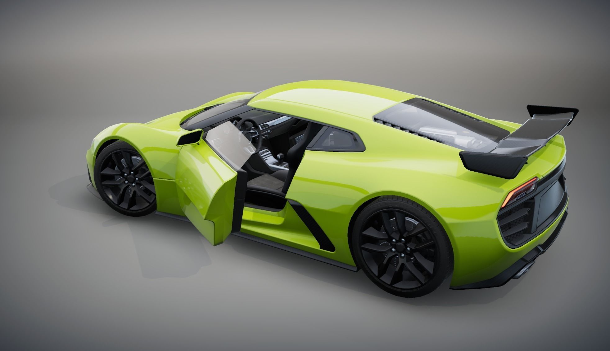 Realistic Car HD 06 Low-poly 3D model_4