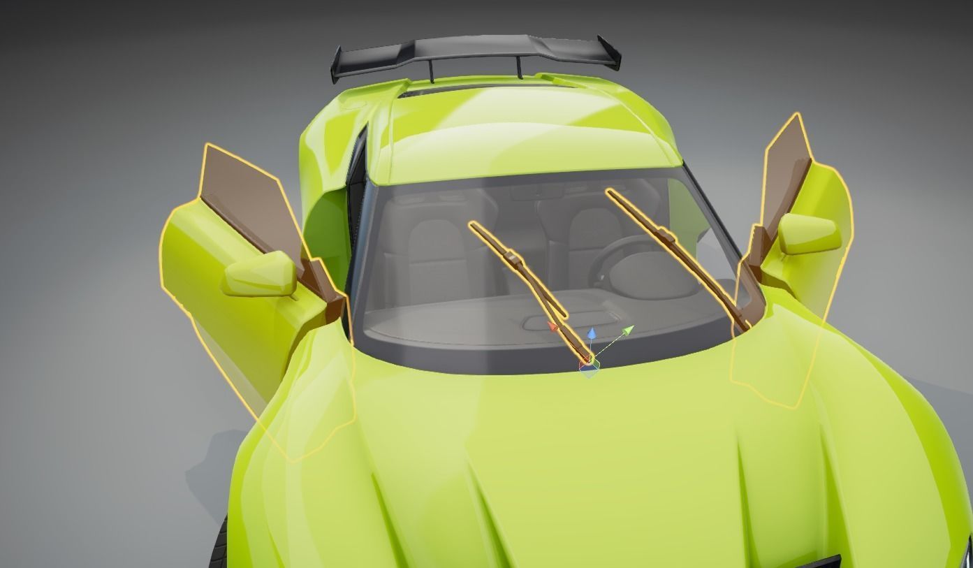 Realistic Car HD 06 Low-poly 3D model_19