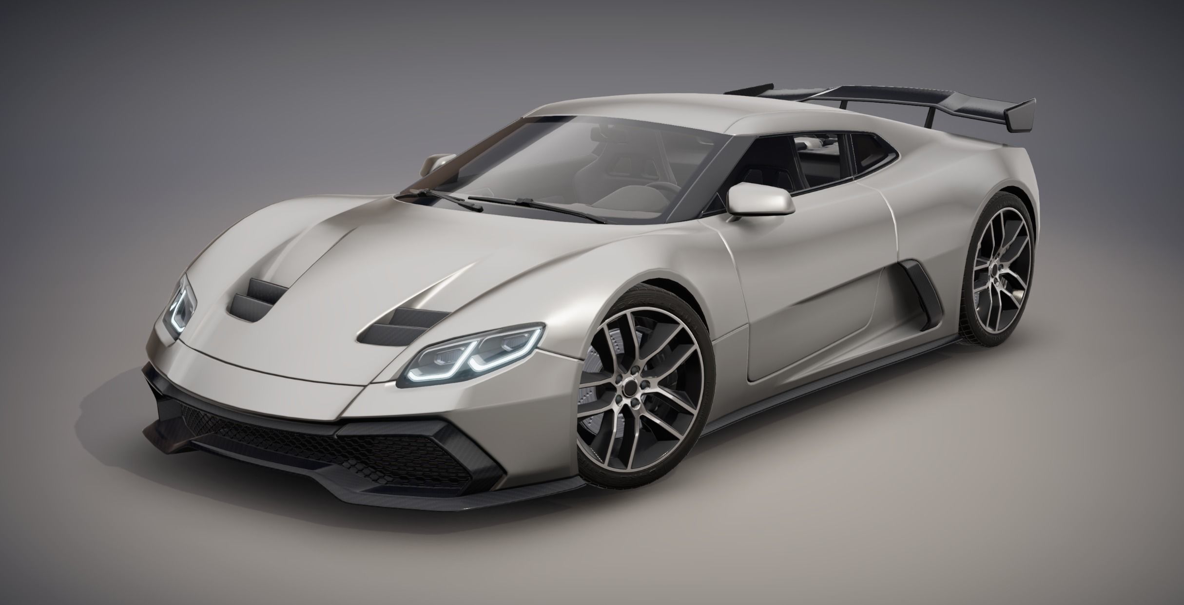 Realistic Car HD 06 Low-poly 3D model_17