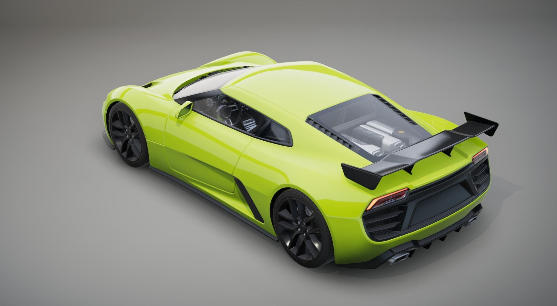 Realistic Car HD 06 Low-poly 3D model_14