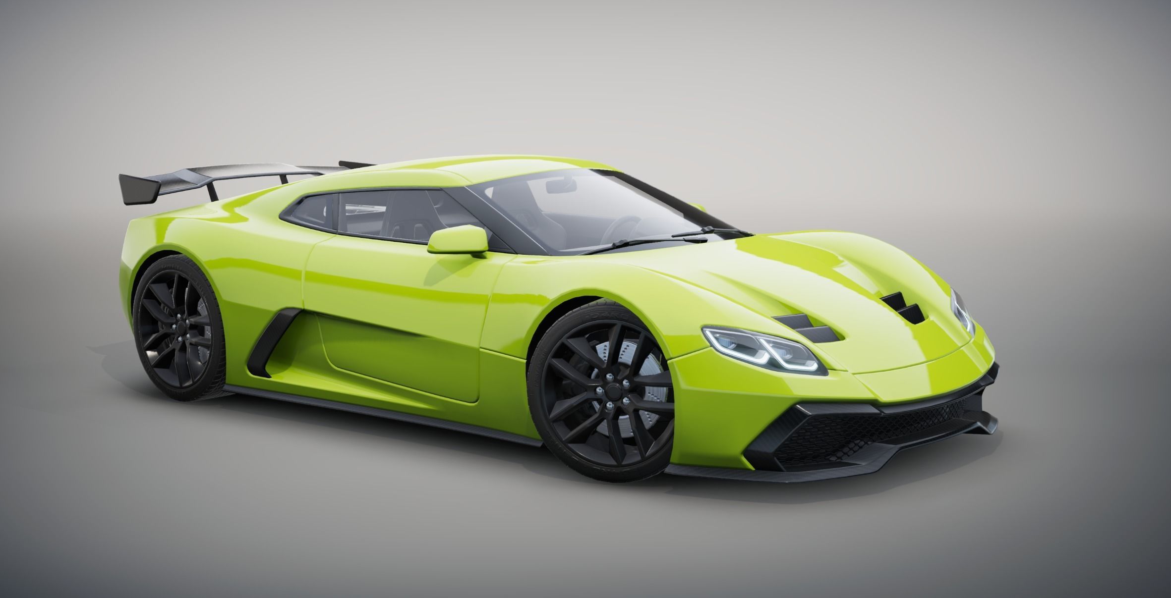 Realistic Car HD 06 Low-poly 3D model_2