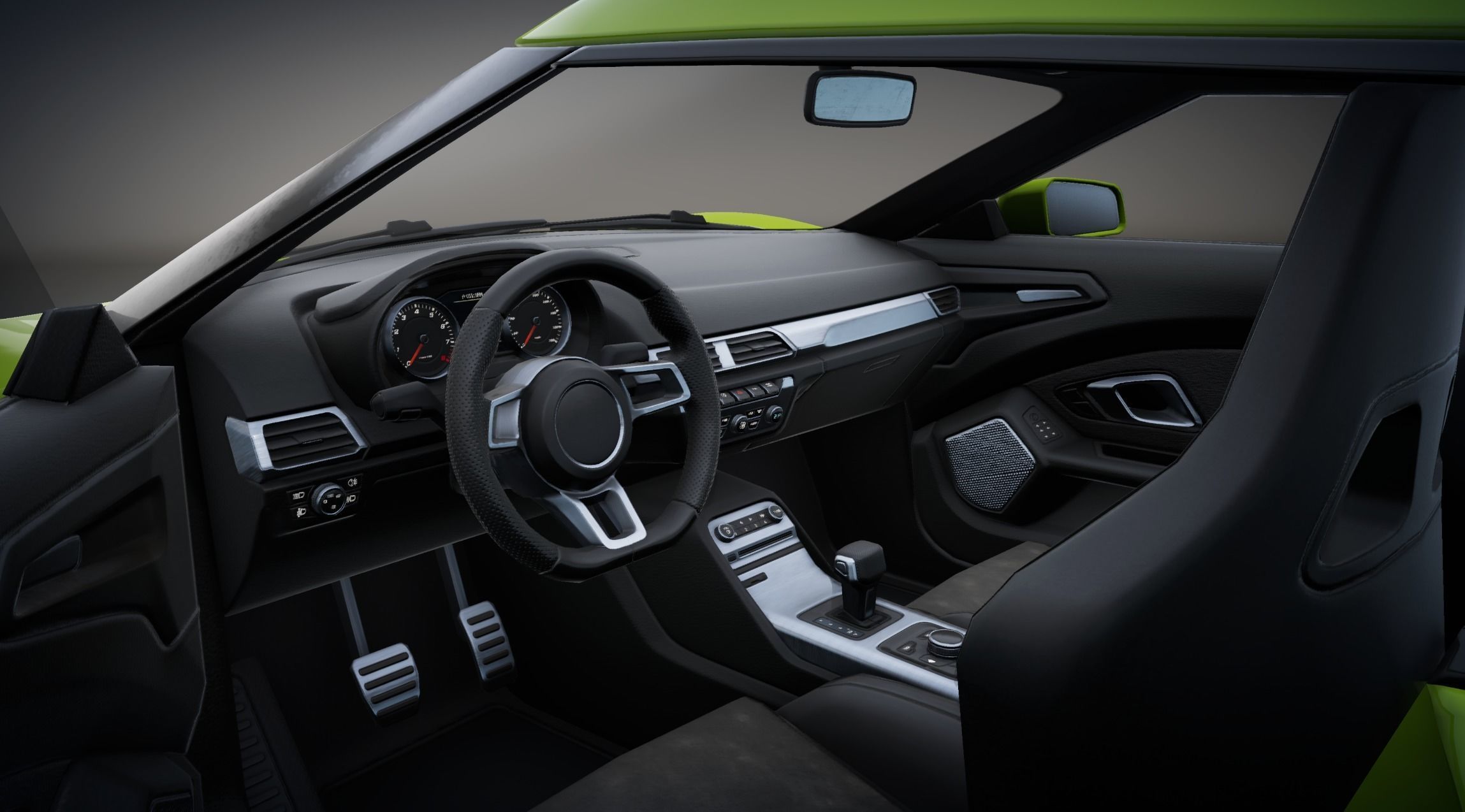 Realistic Car HD 06 Low-poly 3D model_7