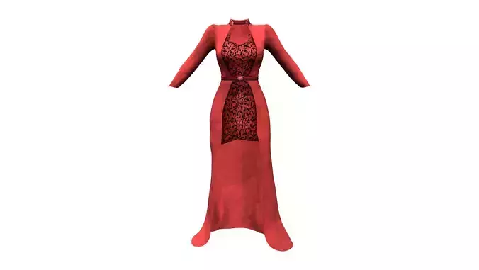 Overdress Gown with Belt