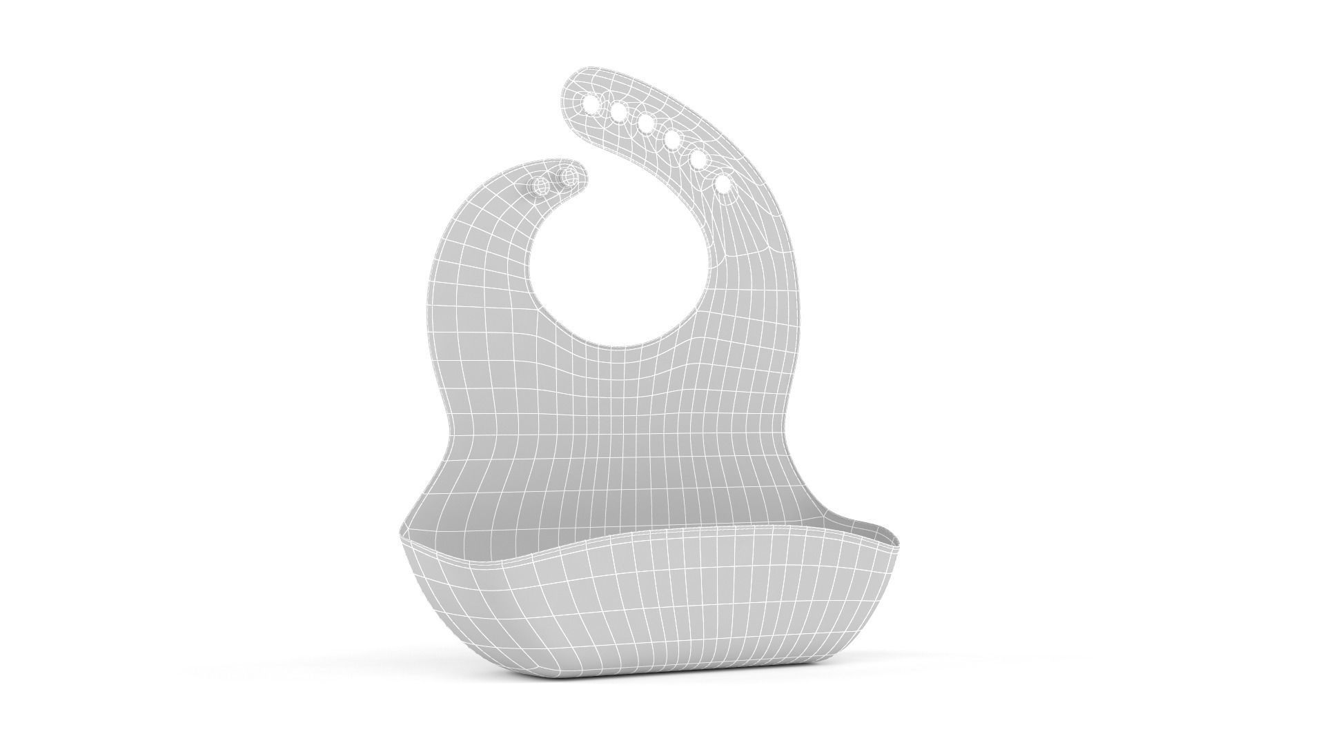 Silicone Bib 3D model_9