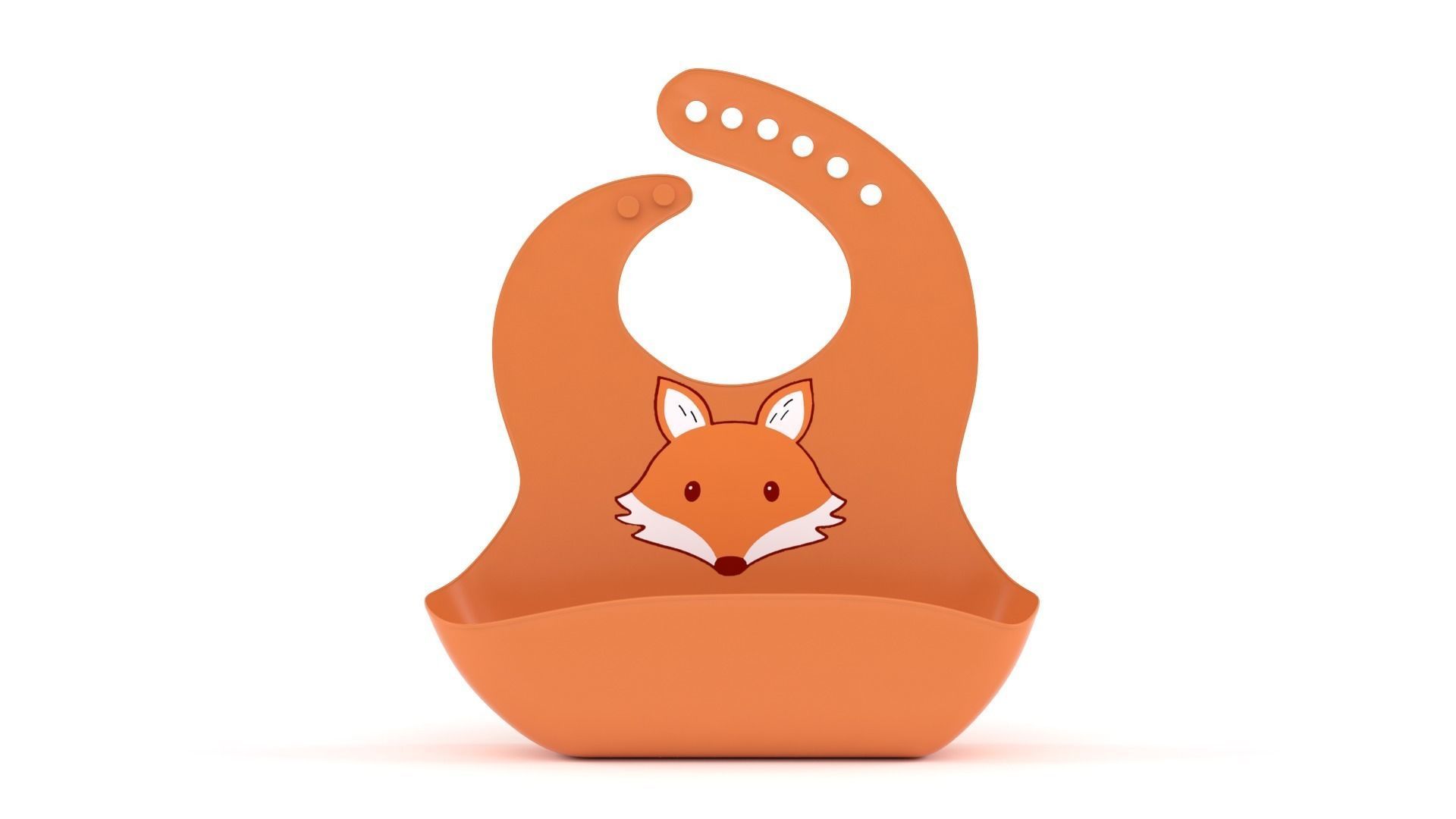 Silicone Bib 3D model_1