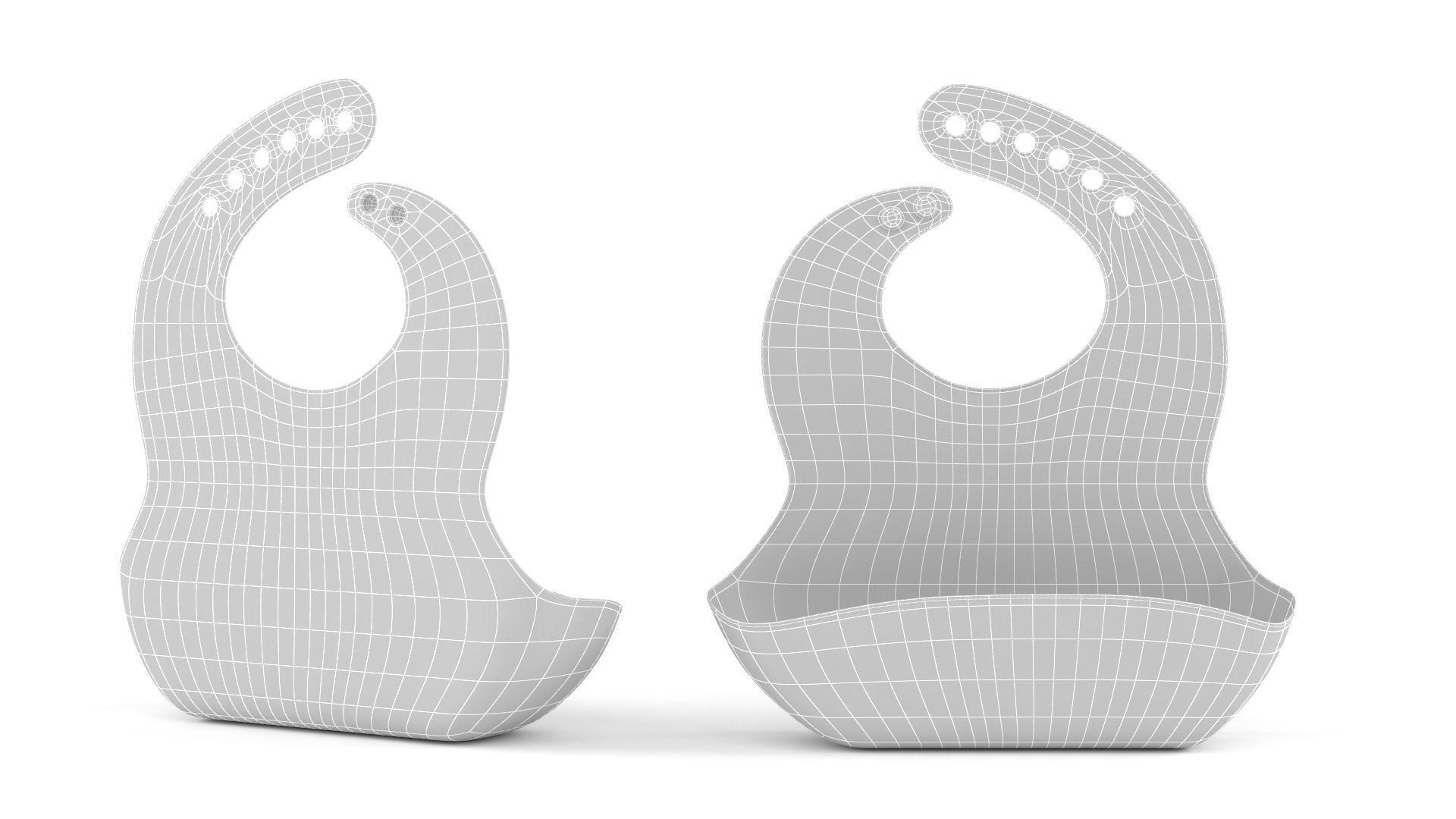 Silicone Bib 3D model_5