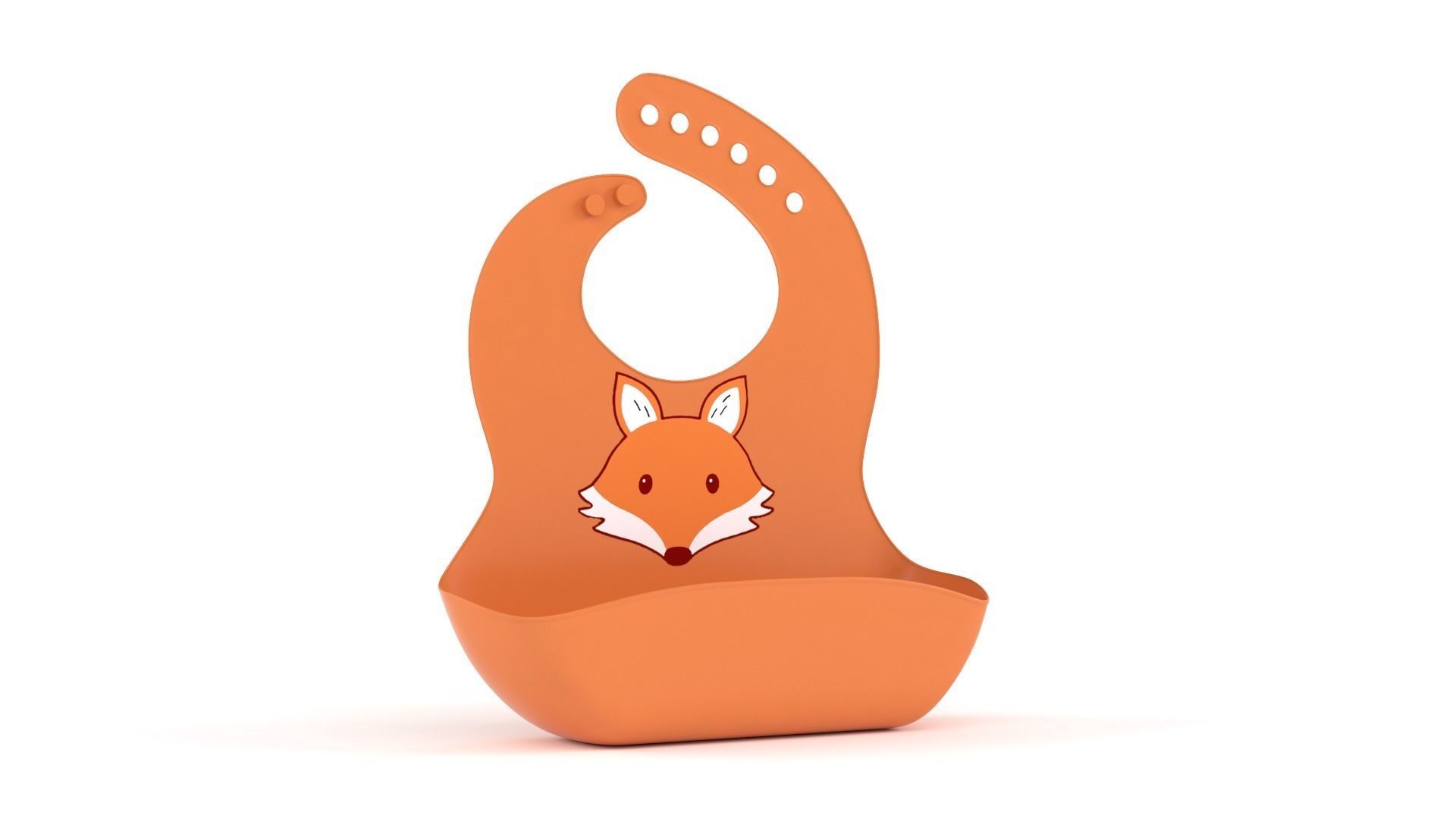 Silicone Bib 3D model_4