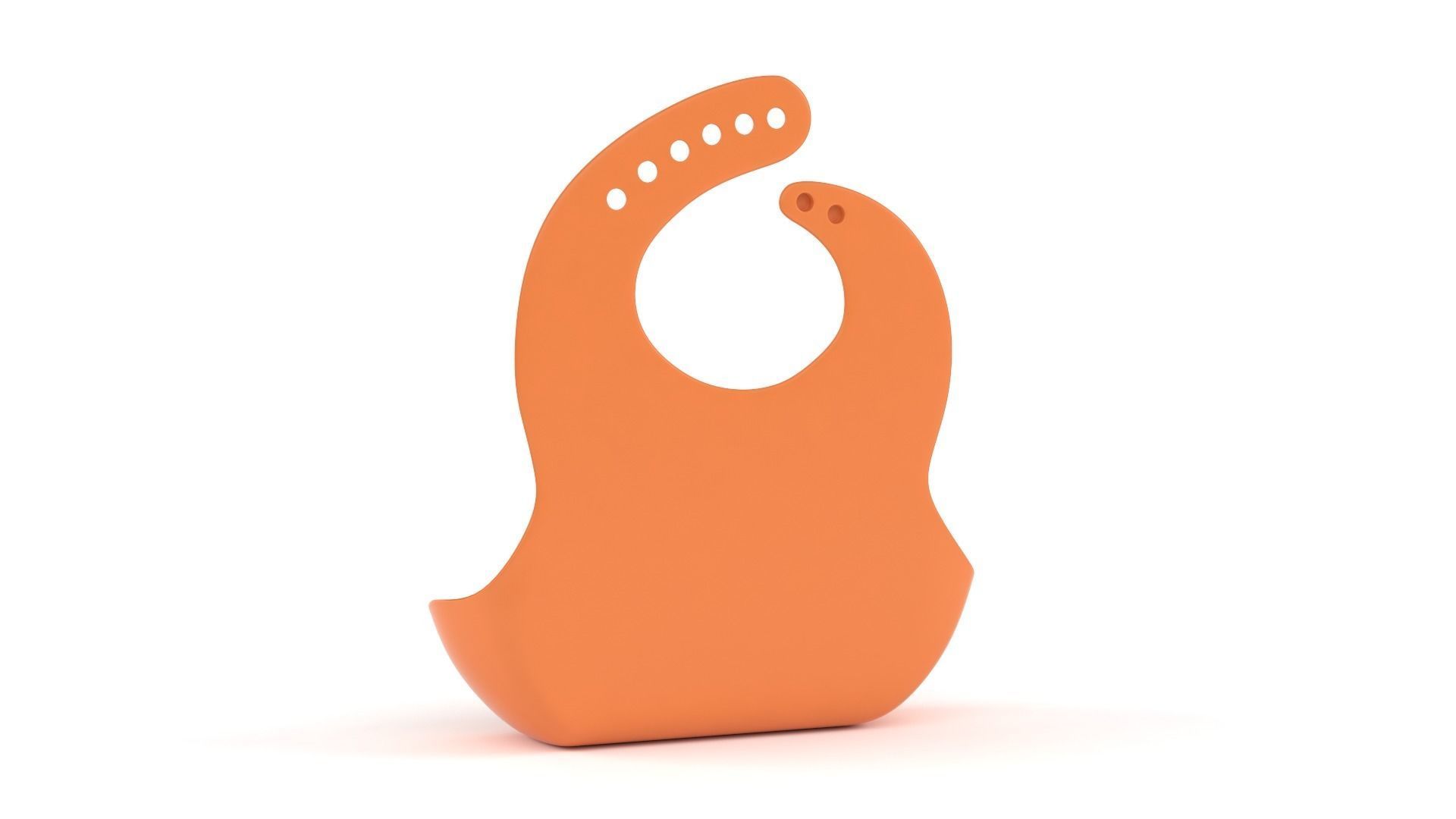 Silicone Bib 3D model_3