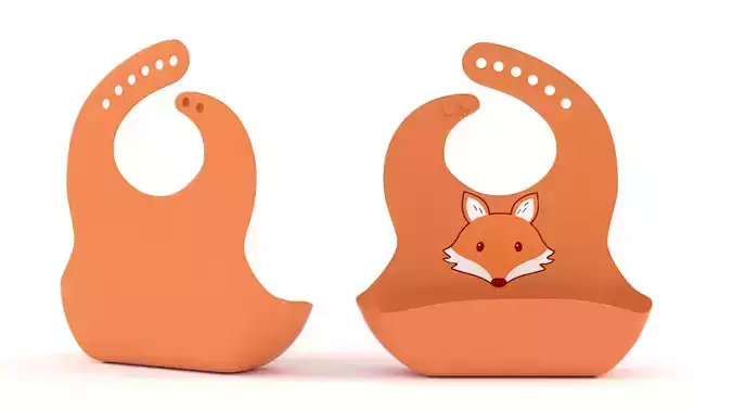 Silicone Bib 3D model