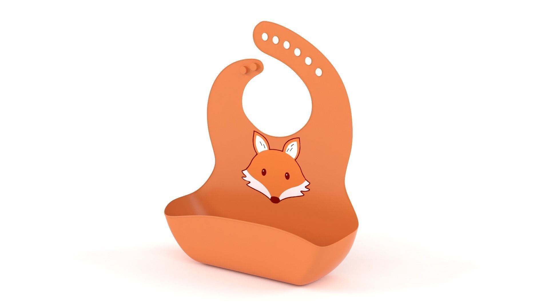 Silicone Bib 3D model_2