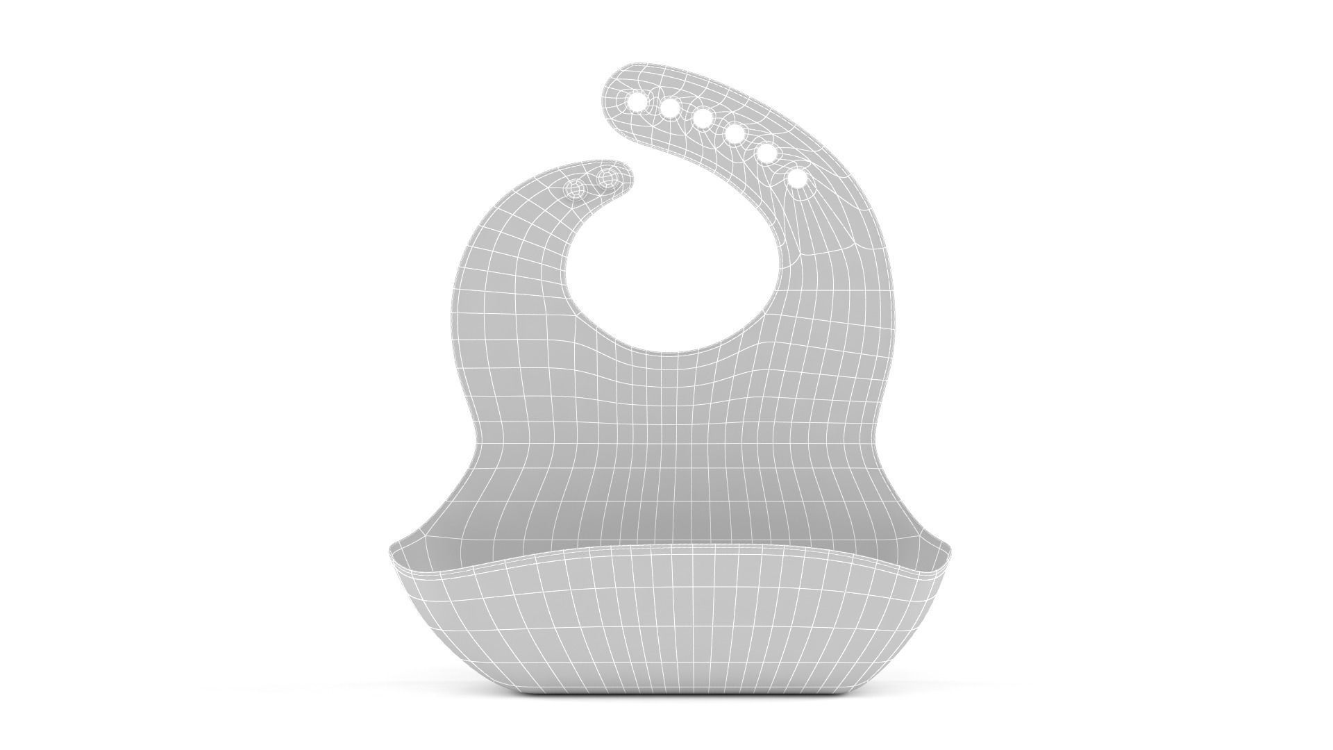 Silicone Bib 3D model_6