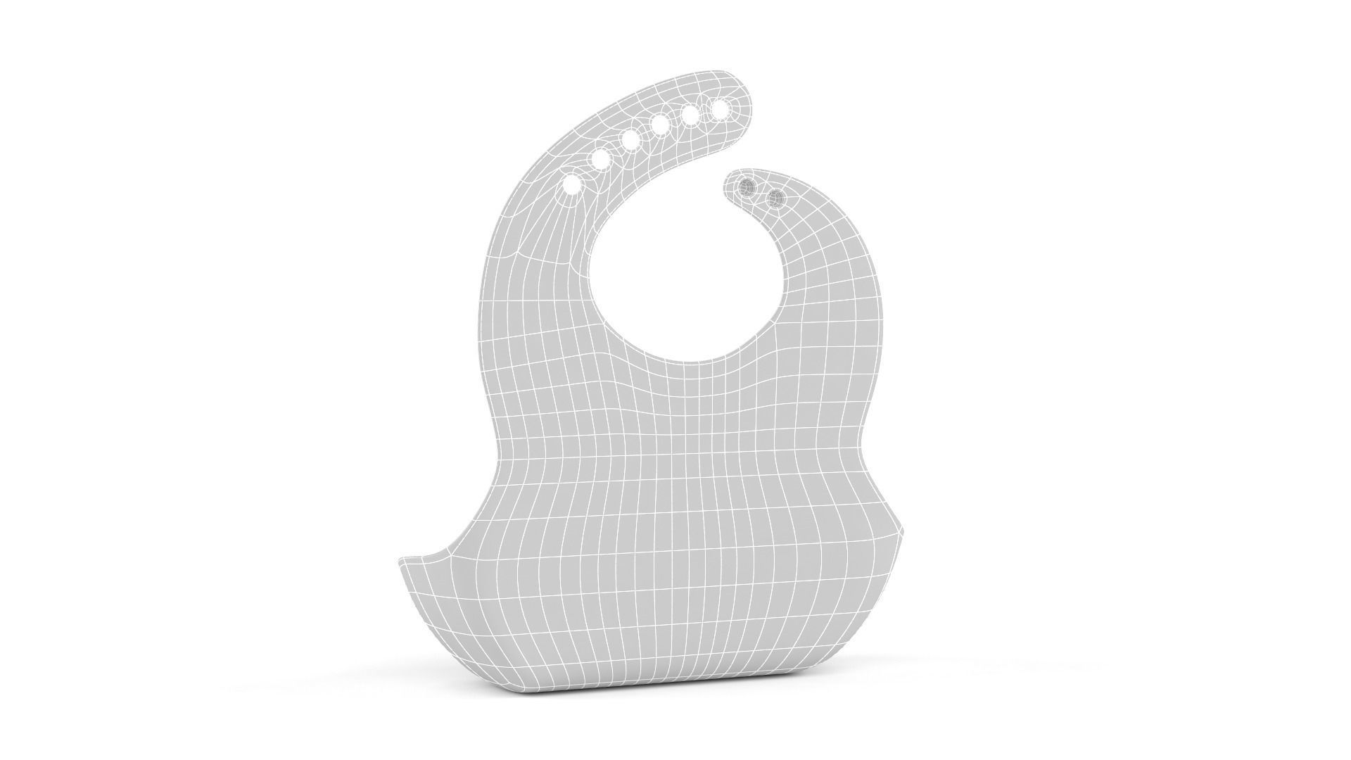 Silicone Bib 3D model_8