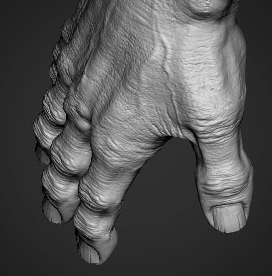 Hand 3D Model Low-poly 3D model_15