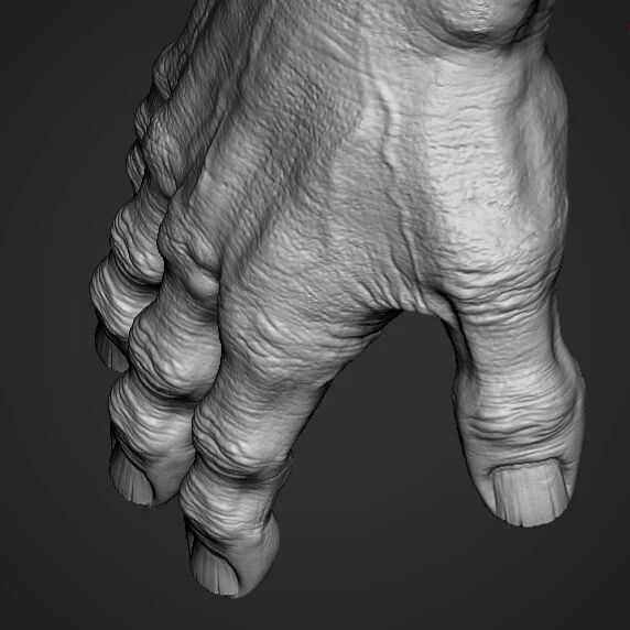 Hand 3D Model Low-poly 3D model_2