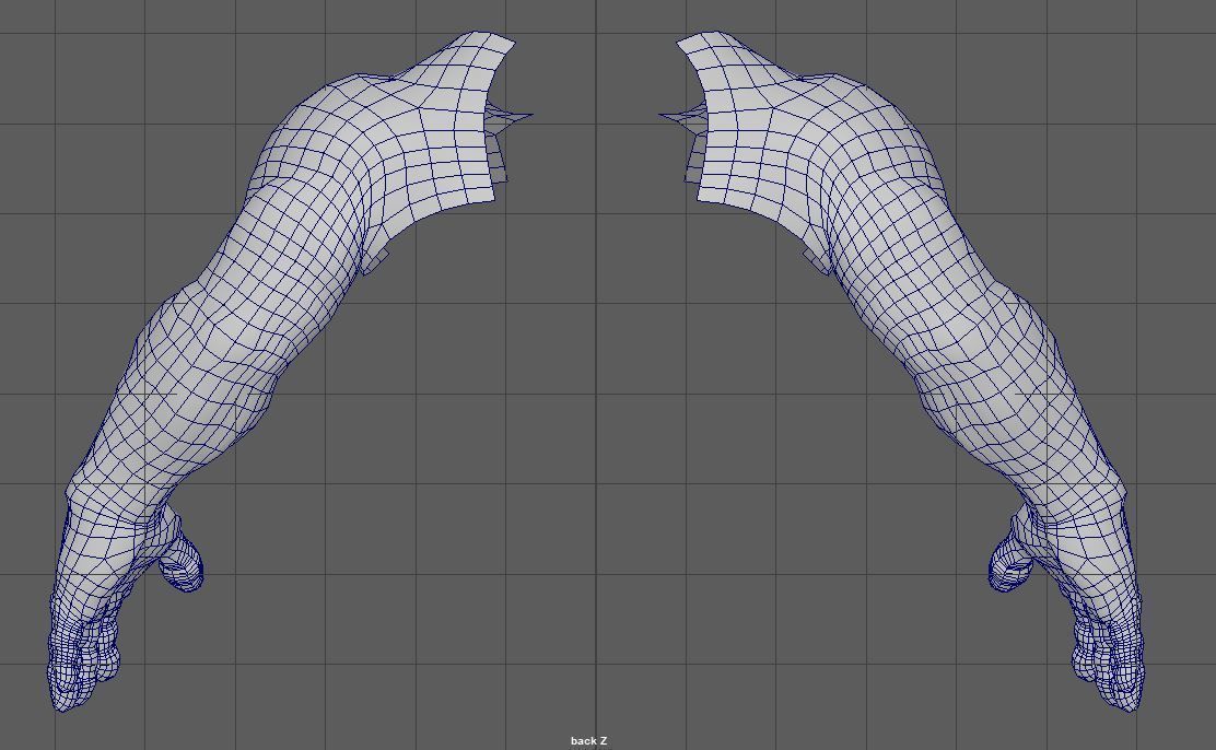 Hand 3D Model Low-poly 3D model_10