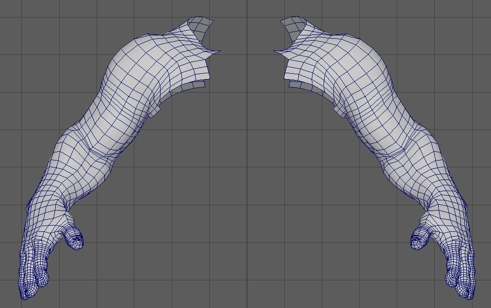 Hand 3D Model Low-poly 3D model_5