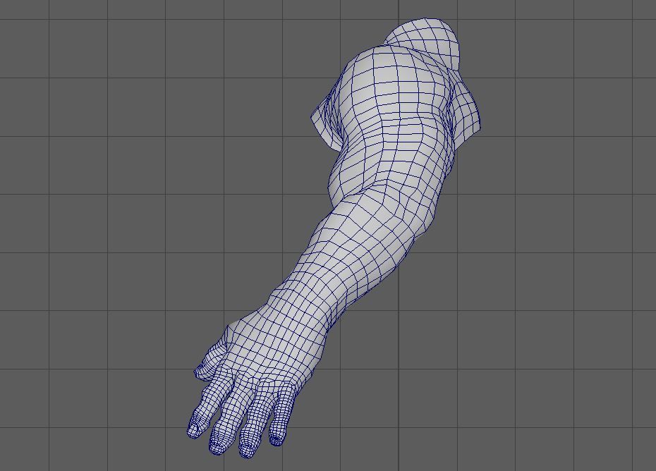 Hand 3D Model Low-poly 3D model_6