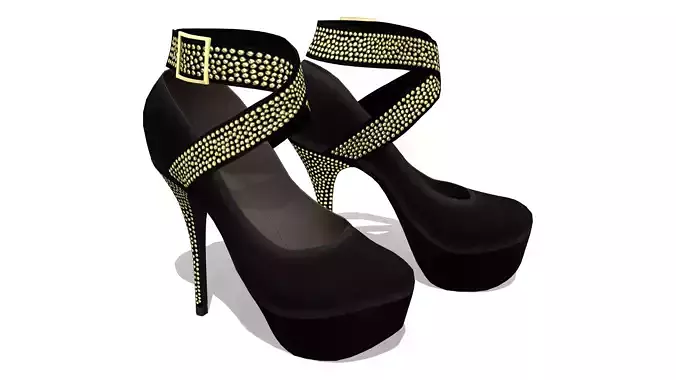 Ankle Strap High Heel Shoes V2