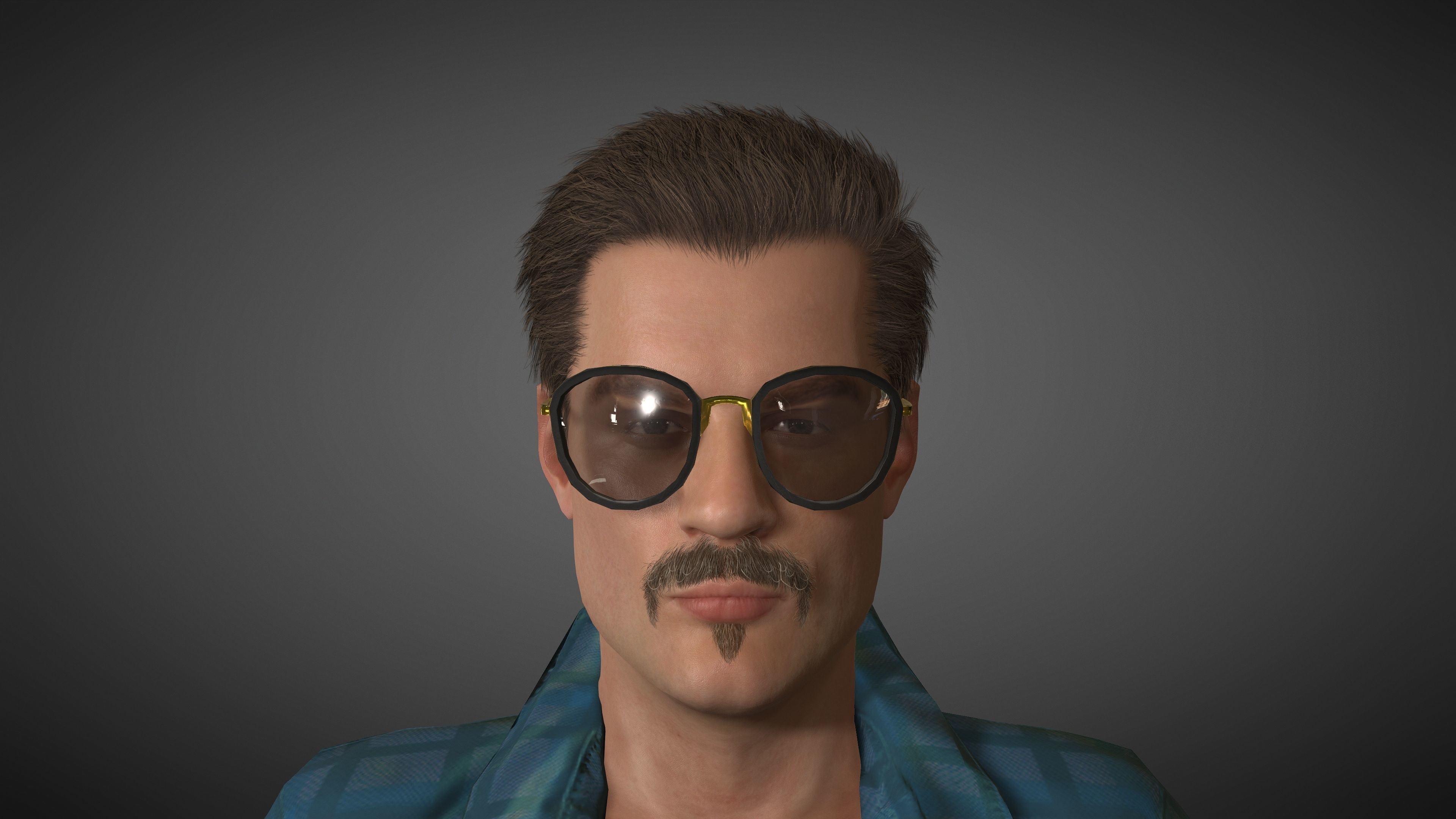 Mexican Trafficker Low-poly 3D model_5