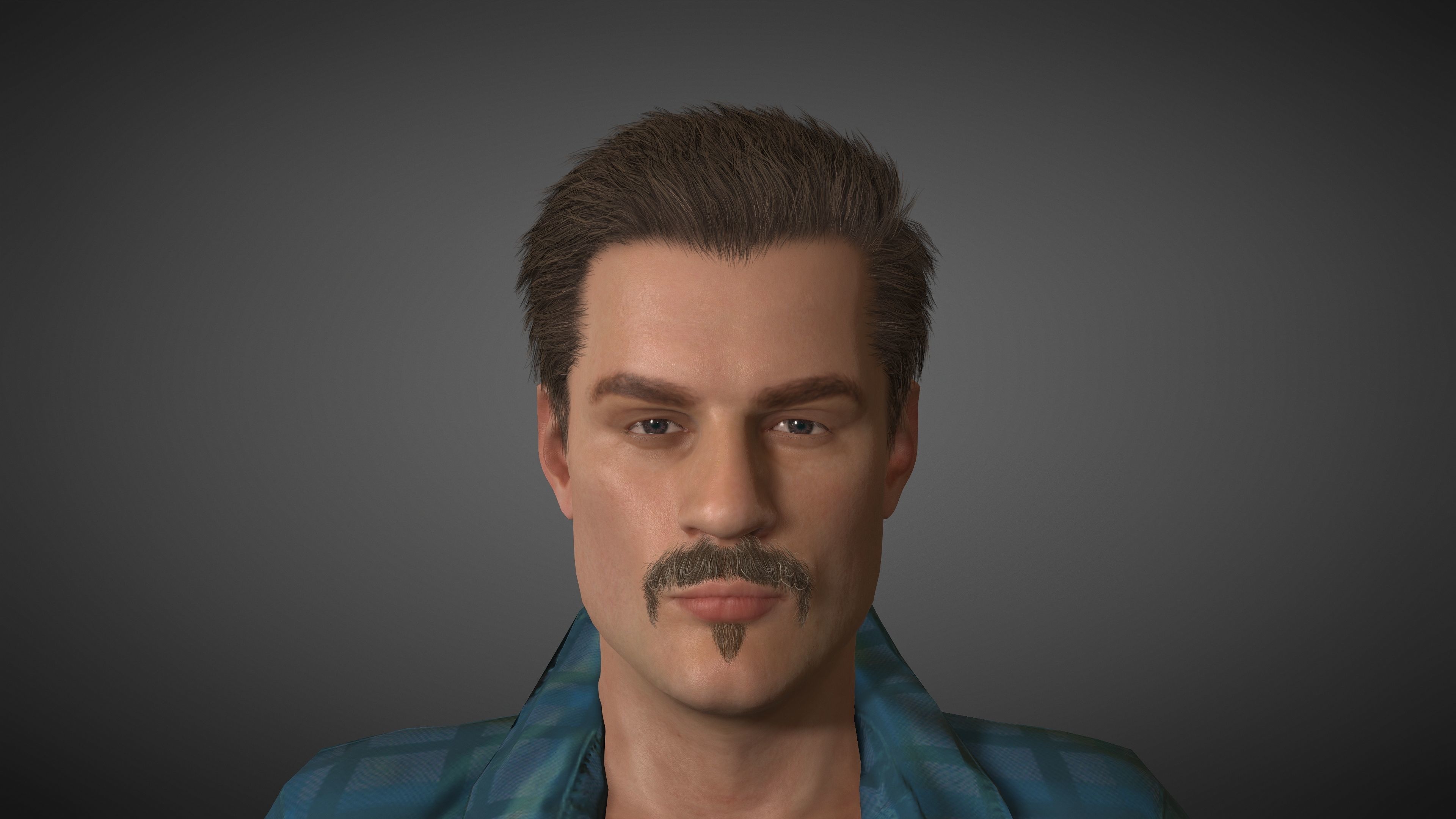 Mexican Trafficker Low-poly 3D model_6