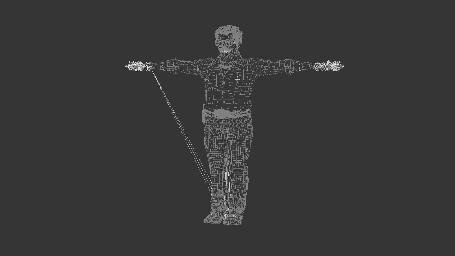 Mexican Trafficker Low-poly 3D model_7
