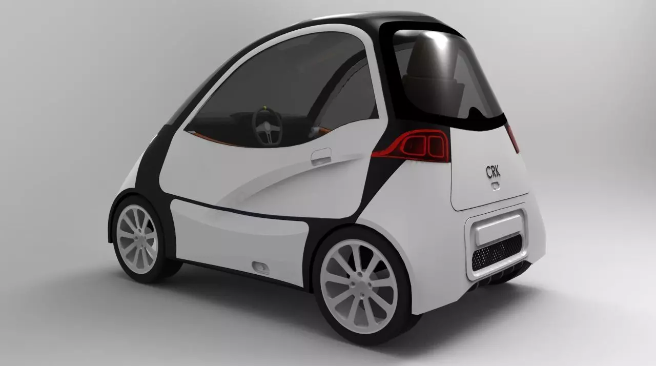 Electric car 02 3D model