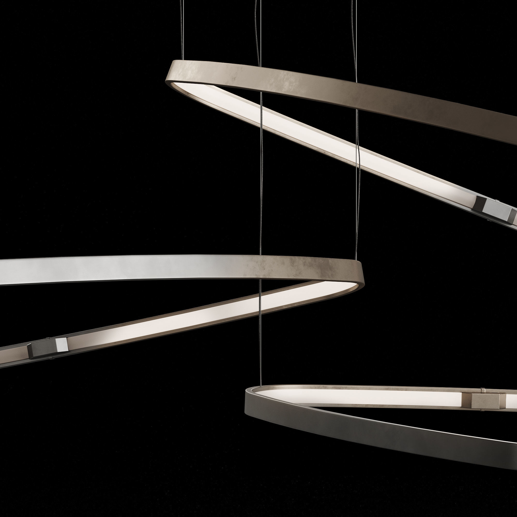 LuxLucia Casa Triangle Pendant Lamp 3D model_1