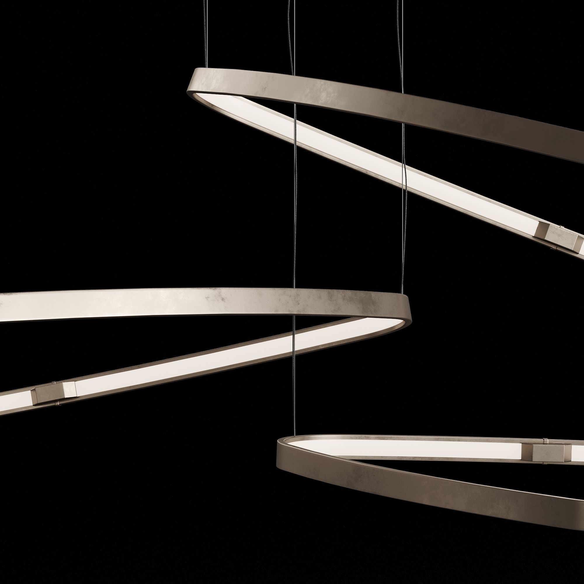 LuxLucia Casa Triangle Pendant Lamp 3D model_5