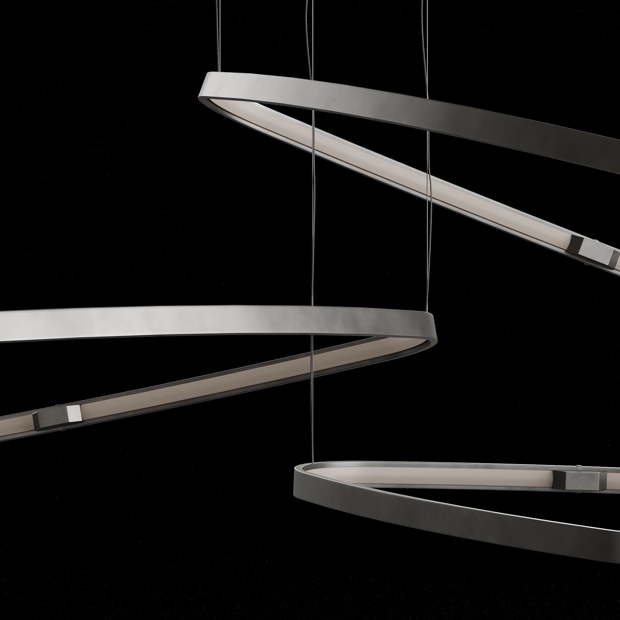 LuxLucia Casa Triangle Pendant Lamp 3D model_3