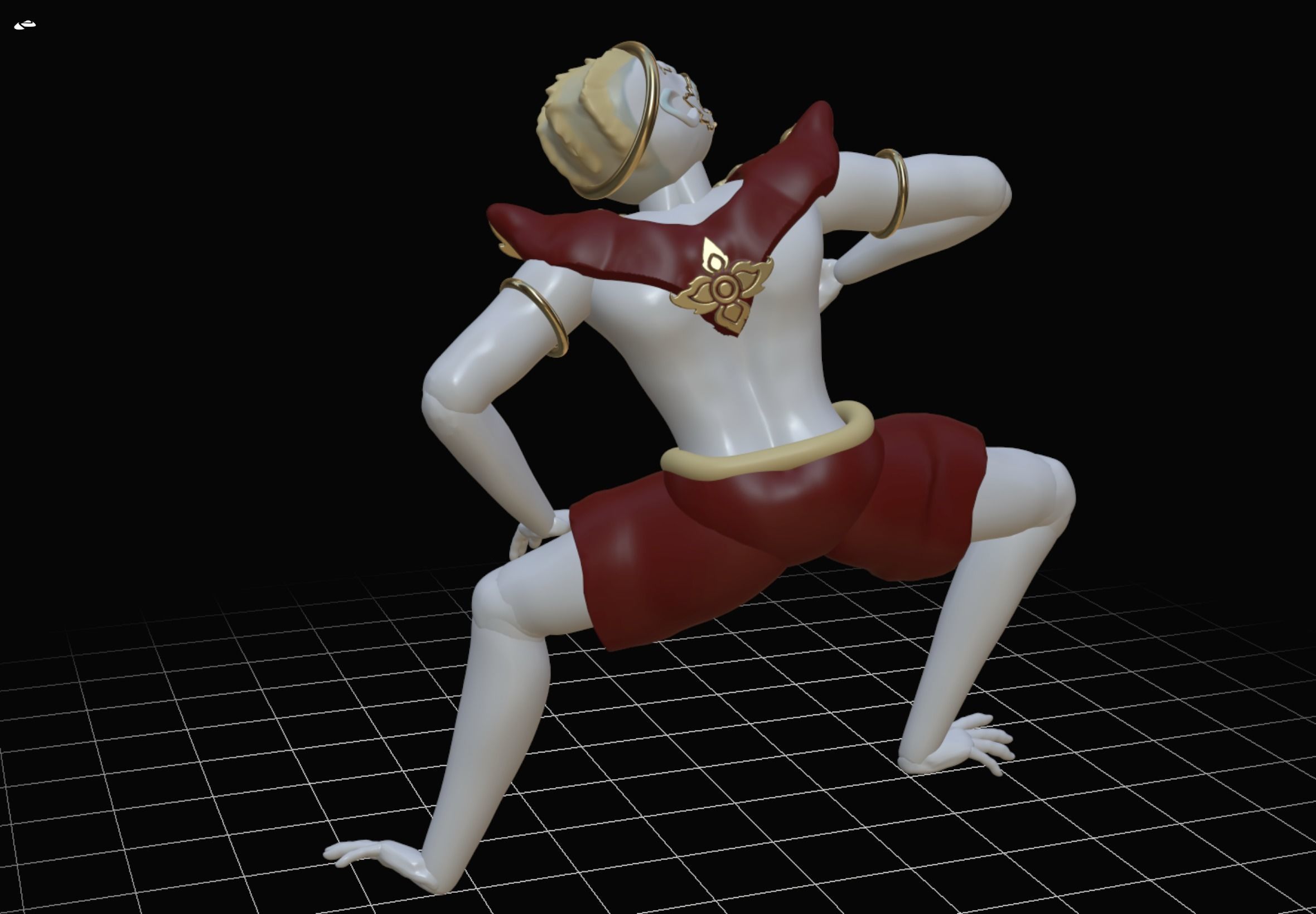 Hanuman 3D model cartoon character 3D print model_9