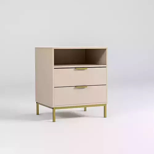  Modern Nightstand Square Bedside Table